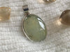 Prehnite with Epidote Naevia Pendant - Large Oval - Jewels & Gems