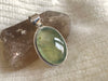 Prehnite with Epidote Brea Pendant - Regular Oval - Jewels & Gems
