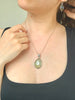 Prehnite with Epidote Ariel Pendant - Chunky Teardrop - Jewels & Gems