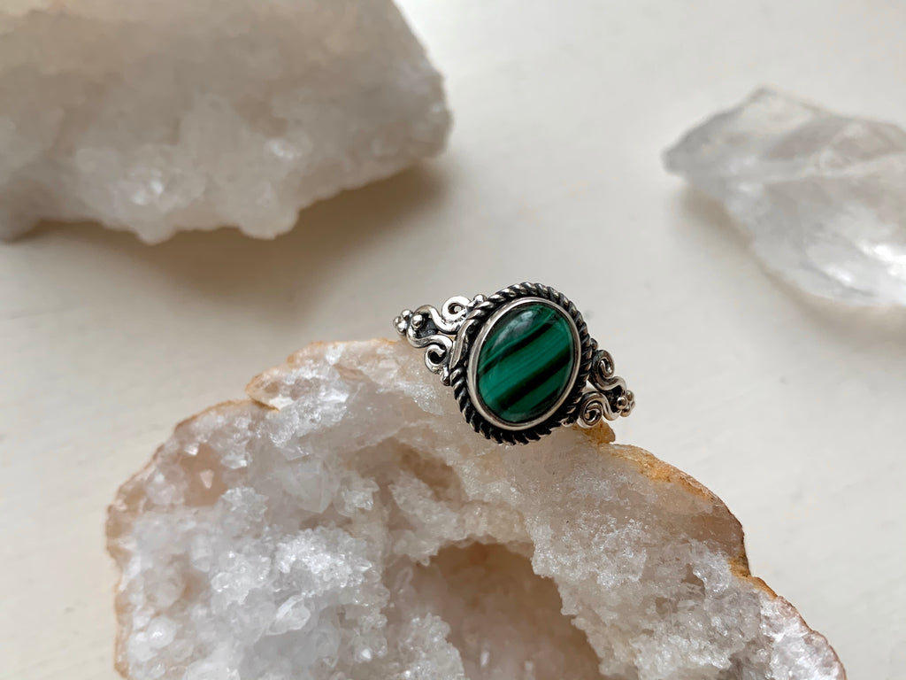 Malachite Alta Ring - Jewels & Gems