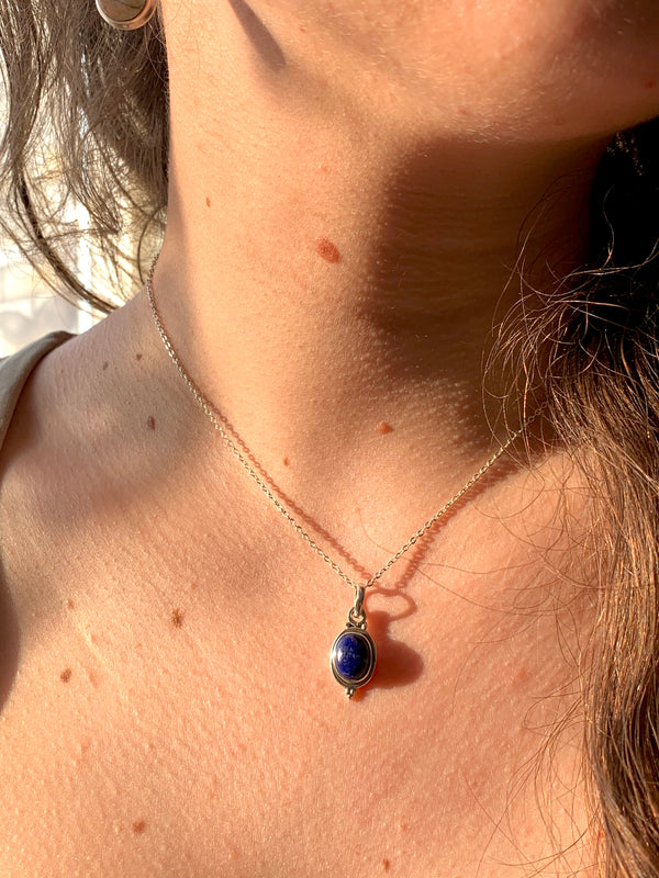 Lapis Lazuli Pendant - Small Oval - Jewels & Gems
