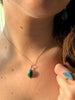 Malachite Ari Dot Pendant - Oval - Jewels & Gems