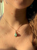 Green Chalcedony Ari Dot Pendant - Teardrop - Jewels & Gems