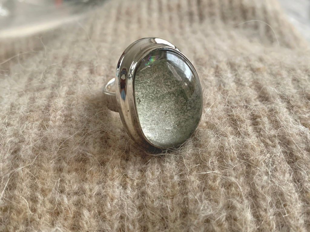 Garden Quartz Ansley Ring - XLarge Oval Freeform (US 8.5) - Jewels & Gems
