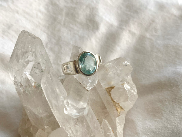 Blue Topaz Falco Ring - Jewels & Gems