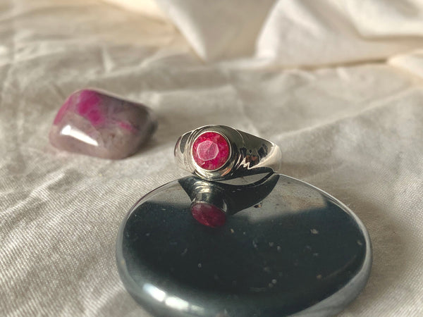 Semi-precious Ruby Lugo Ring - Jewels & Gems