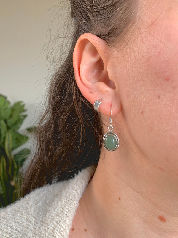 Green Aventurine Brea Earrings - Jewels & Gems