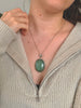 Green Aventurine Naevia Pendant - Large Oval - Jewels & Gems