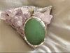 Green Aventurine Naevia Pendant - Large Oval - Jewels & Gems