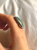 Green Tibetan Turquoise Naevia Ring - XLarge Reg. Oval (US 7.5) - Jewels & Gems