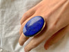 Lapis Lazuli Naevia Ring - XLarge Oval (US 8.5) - Jewels & Gems