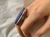 Lapis Lazuli Naevia Ring - XXLarge Oval (US 10) - Jewels & Gems