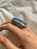Blue Chalcedony Naevia Ring - XXLarge Oval (US 9) - Jewels & Gems