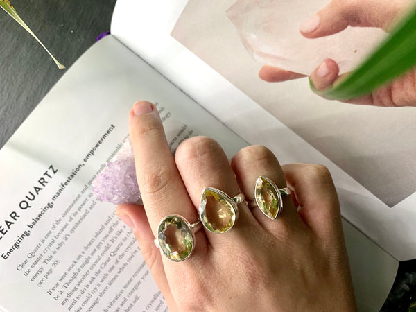 Citrine Large Ari Ring - Jewels & Gems