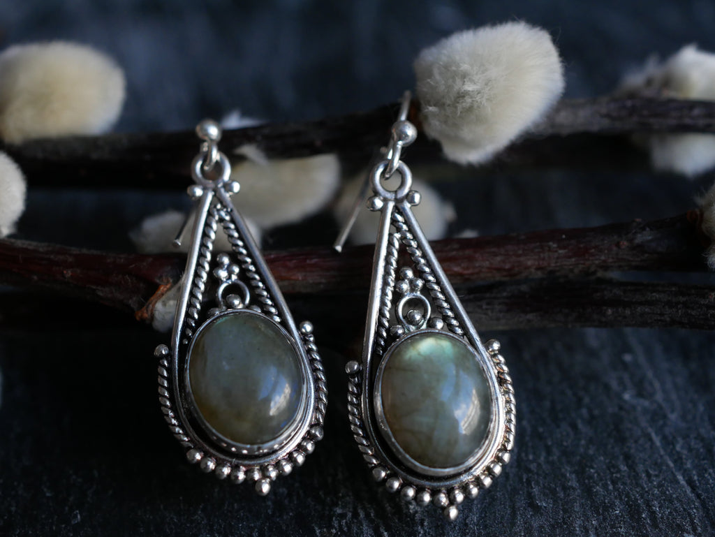 Labradorite Terra Earrings - Jewels & Gems