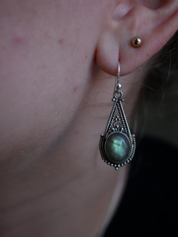 Labradorite Terra Earrings - Jewels & Gems