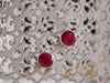 Semi-precious Ruby Ari Earrings - Round/Oval - Jewels & Gems