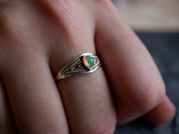 Ethiopian Opal Hadria Ring - Jewels & Gems