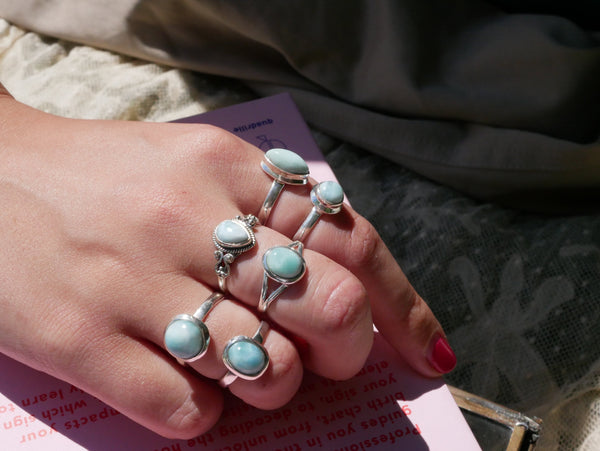 Larimar Alta Ring - Jewels & Gems