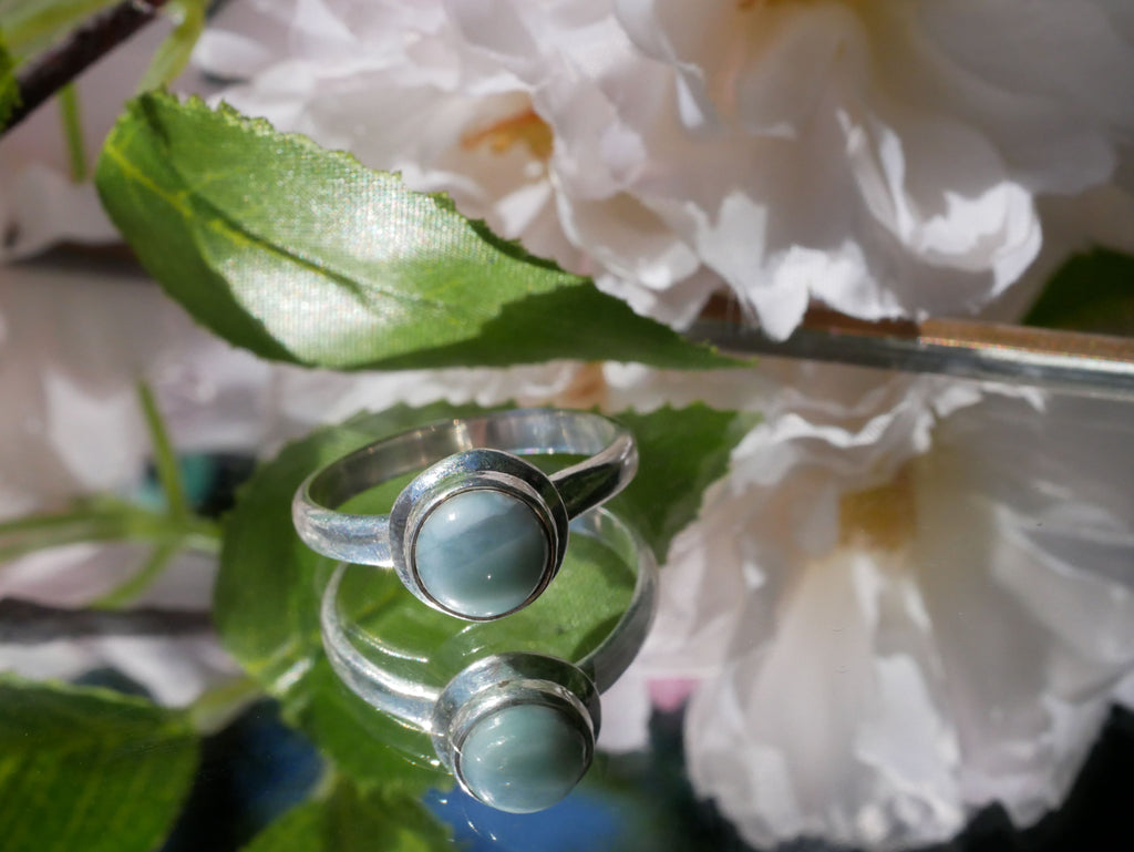 Larimar Ari Ring - Small Round - Jewels & Gems