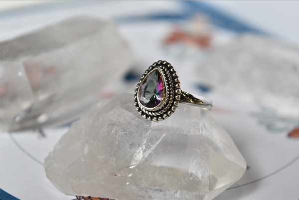 Mystic Topaz Gala Ring - Small Drop - Jewels & Gems
