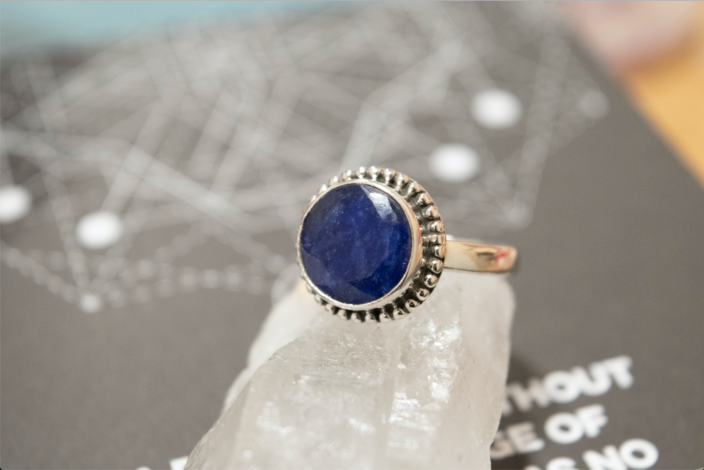 Semi-precious Sapphire Rhea Ring (US 7.5 & 8) - Jewels & Gems