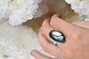 Labradorite Ariel Ring - Slim Oval - Jewels & Gems