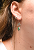 Semi-precious Emerald Luna Earrings - Jewels & Gems