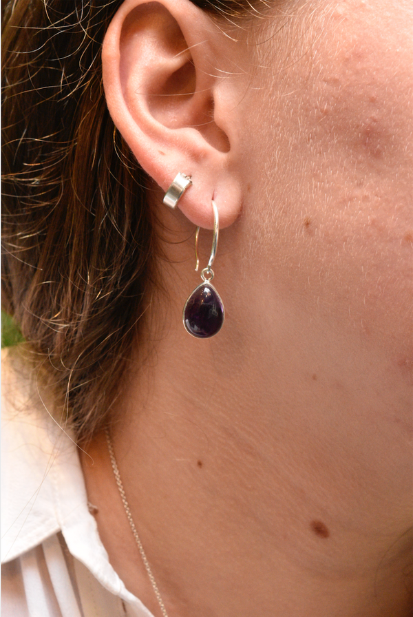 Amethyst Signe Earrings - Jewels & Gems