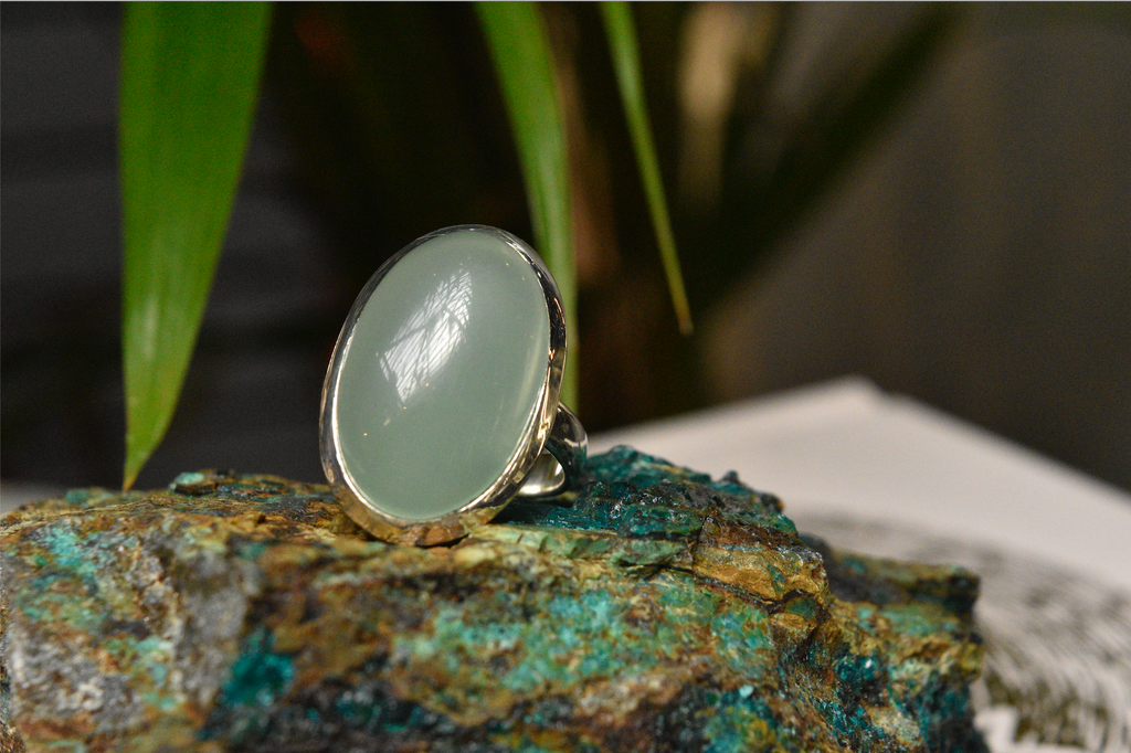 Chalcedony Ariel Ring Large - Jewels & Gems