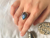 Labradorite Naevia Ring - Small Drop - Jewels & Gems