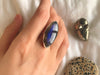 Labradorite Adjustable Naevia Ring - Reg. Marquise - Jewels & Gems