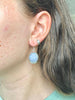 Blue Lace Agate Ariel Earrings - Round - Jewels & Gems