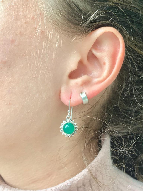 Green Onyx Sole Earrings - Jewels & Gems