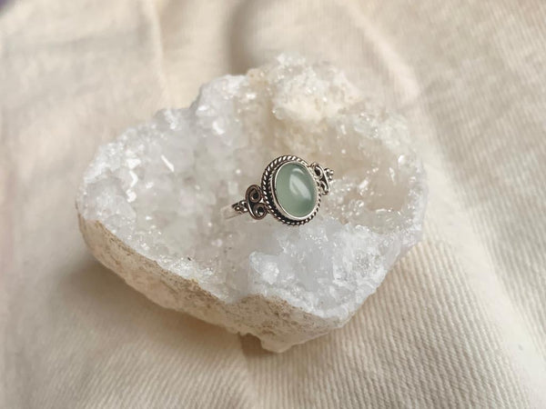 Green Chalcedony Cami Ring - Jewels & Gems