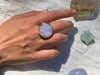 Moonstone Adjustable Ring - Reg. Round - Jewels & Gems