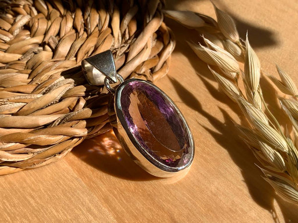 Ametrine Naevia Pendant - Long Oval - Jewels & Gems