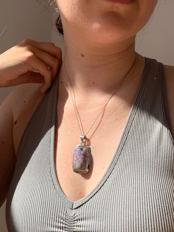 Tiffany Stone Medea Pendant - Skinny Rectangle - Jewels & Gems