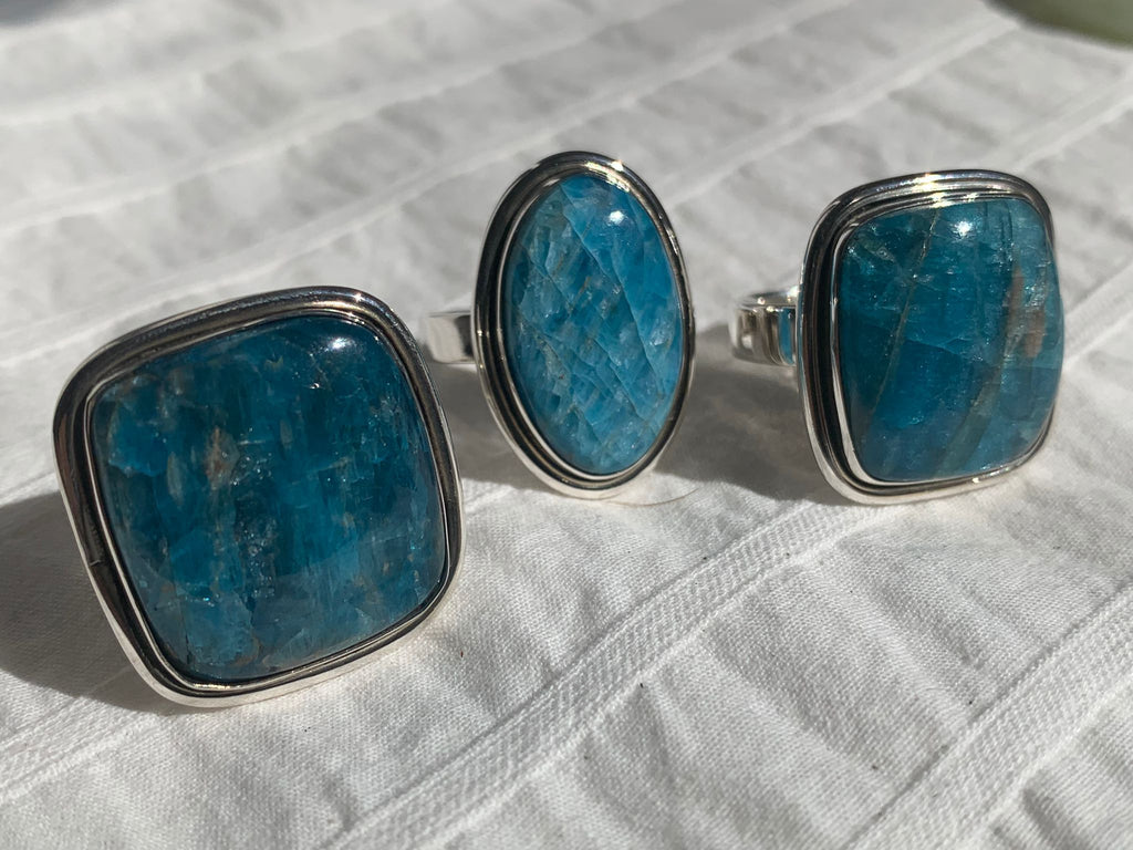 Blue Apatite Brea Ring - Mix - Jewels & Gems