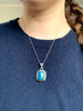 Blue Apatite Ansley Pendant - Square - Jewels & Gems