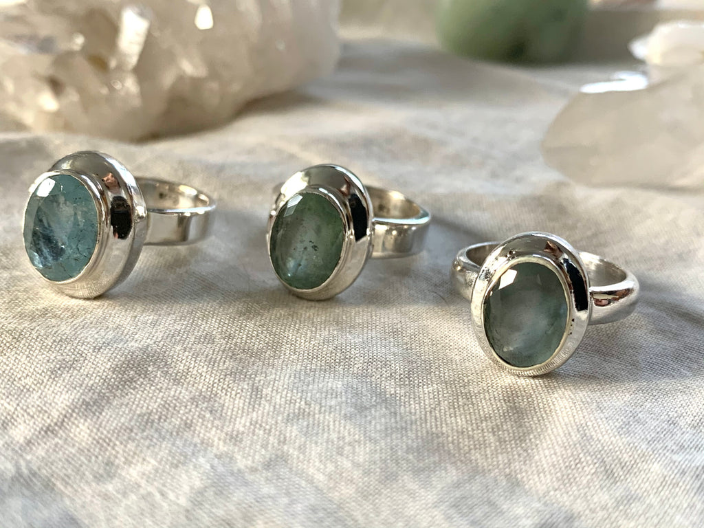 Aquamarine Ansley Ring - Reg. Oval - Jewels & Gems