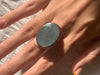 Aquamarine Ansley Ring - Large Oval (US 9.5) - Jewels & Gems