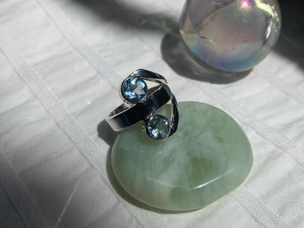 Blue Topaz Hygiea Ring (US 6.5) - Jewels & Gems