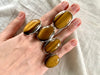 Tiger’s Eye Naevia Rings - Long Oval - Jewels & Gems