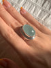Aquamarine Ansley Ring - Faceted Oval (US 8.5) - Jewels & Gems