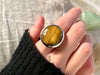 Tiger’s Eye Adjustable Ring - Round (One of a kind) - Jewels & Gems