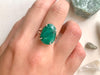 Semi-precious Emerald Sanaa Ring - Jewels & Gems