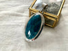 Blue Apatite Ansley Pendant - Long Oval - Jewels & Gems