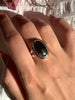 Olive Green Tourmaline Sylke Ring - Long Oval (US 8) - Jewels & Gems