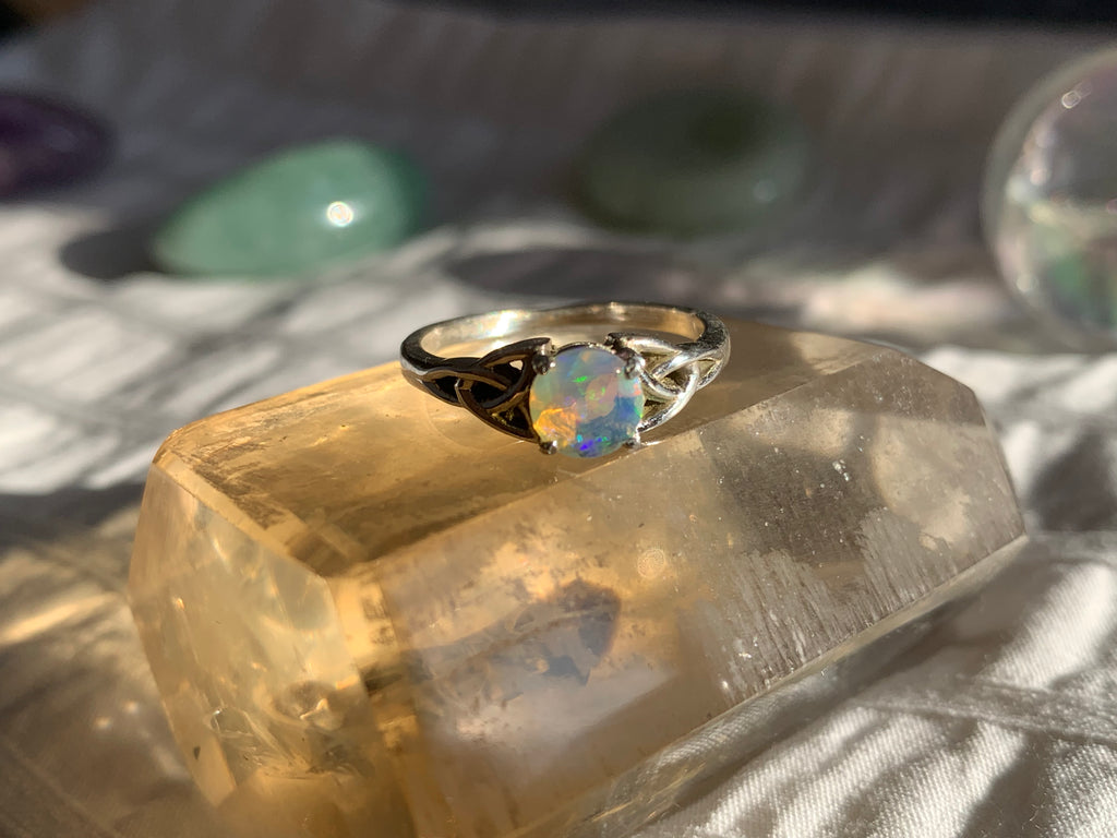 Ethiopian Welo Opal Ceridwen Ring - Jewels & Gems